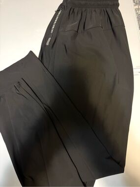 Women's Black Track Joggers with Elastic Waist